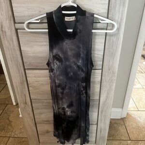 Ginger G Charcoal/Navy Tie-Dye Sleeveless Dress. Used condition. Size small